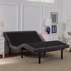 LUCID L300 Adjustable Bed Frame - Head and Foot Incline - USB - Wireless Remote - Easy 2 Person Assembly - Quiet Motor - Relax - TV - Working - Reading - Ergonomic - Electric Bed Base - Queen Size