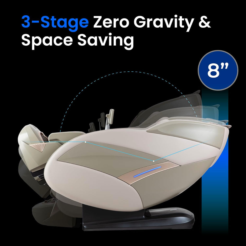 Titan 4D Endor l Full Body Massage Chair l 4D Massage Roller l SL Track l 3 Stage Zero Gravity Reclining l Vertebral Massage l Soothing Lumbar Heating l Bluetooth Speakers (Black)