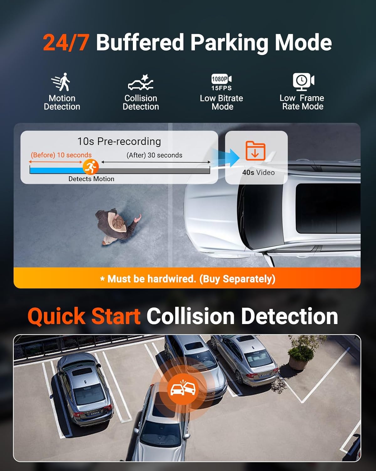Vantrue N4S 3 Channel Front Inside Rear Dash Cam  2.7K+1440P+1440P WiFi Dash Camera w/PlatePix™  STARVIS 2 x HDR x IR Night Vision  Voice Control  GPS  24/7 Parking Mode  Support 1TB Max