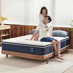 Coolvie King Mattress 12 inch, Tight Top Deep Sleep Mattresses with Extra Lumbar & Hip Support, Medium to Firm Hotel Collection Hybrid Sleep System for Supportive, Breathable Bed in a Box King Size