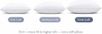 Continental Bedding Siberian Goose Down Pillow 800 Fill Power White Goose Down 400 Thread Count 100% Cotton Shell Soft Medium Firm Loft Options Handcrafted in USA