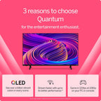 VIZIO 43-inch Quantum 4K QLED HDR Smart TV w/Dolby Vision HDR  120fps @1080p PC Gaming  WiFi 6  Bluetooth Headphone Capable  Apple AirPlay  Google Cast Built-in (VQD43M-0801  New)