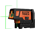 Klein Tools 93MCLPG Compact Self-Leveling Laser Level with Plumb Spot, Bright Green Cross Line, 75-Foot Range, Laser Class 2, Power Output