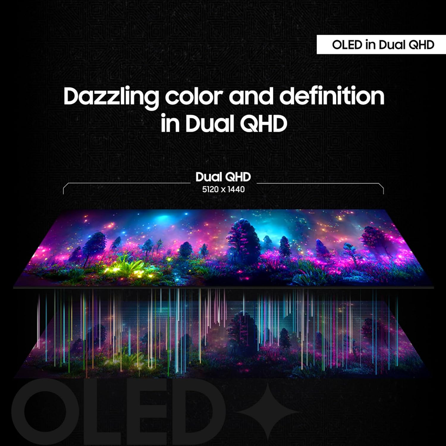 Samsung 49" Odyssey OLED G9 (G91SD) Dual QHD QD-OLED G-Sync Compatible Curved Gaming Monitor  144Hz  0.03ms  AMD FreeSync Premium Pro  Ergonomic Stand  3 Year Warranty  LS49DG910SNXZA  2024