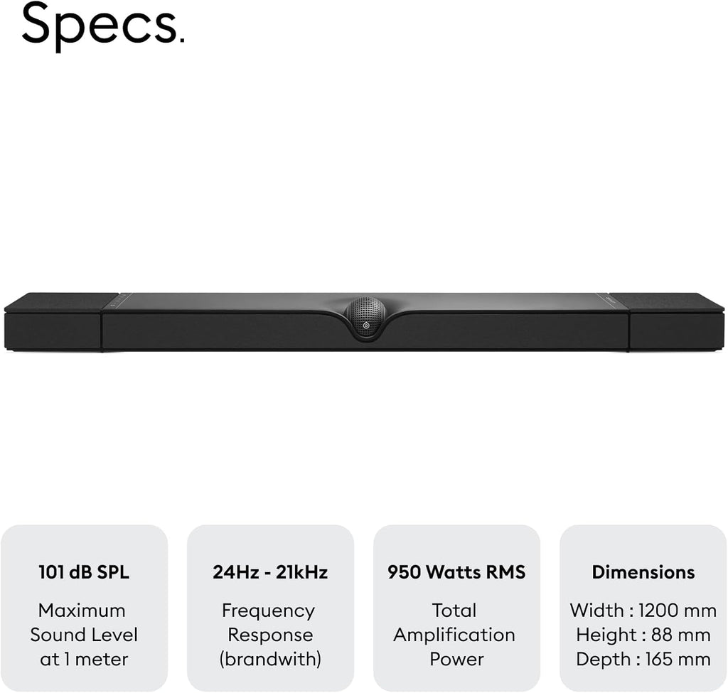 Devialet Dione - All-in-One HDMI Dolby Atmos Soundbar - Enhance Home Cinema - Patented Technologies for Immersive Sound - Seamless Connectivity