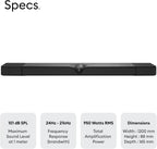 Devialet Dione - All-in-One HDMI Dolby Atmos Soundbar - Enhance Home Cinema - Patented Technologies for Immersive Sound - Seamless Connectivity