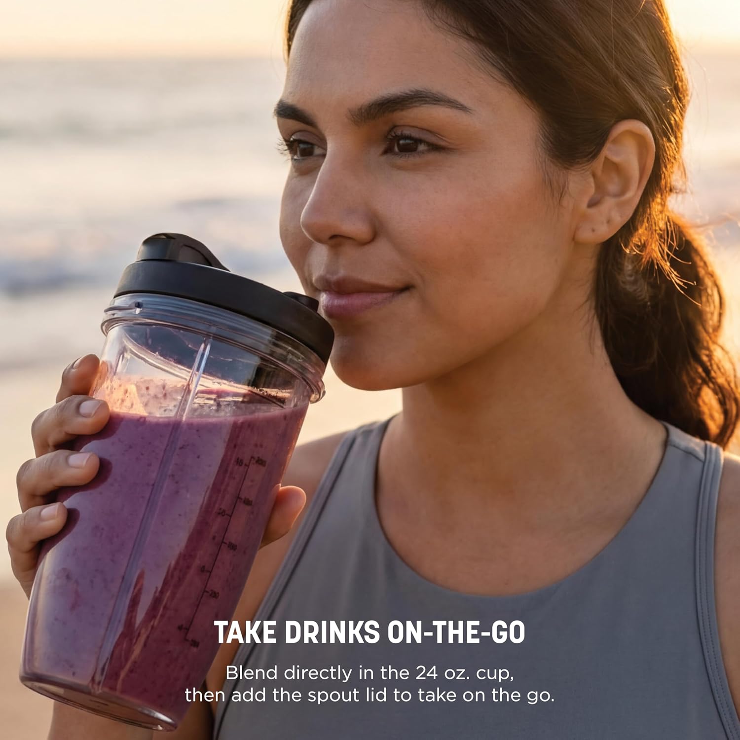Ninja Blender | Nutri Pro | Auto IQ Blend | Smoothies, Shakes, Frozen Drinks, Salsa, Dips | Includes (2) 24 oz. To-Go Cups & Spout Lids | Crushes Ice, Fruit & Veggies |1100 Peak Watt | Silver | BN401
