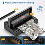 MAGIC SEAL MS300 Precision Vacuum Sealer Machine, Commercial Double Pump Food Sealer with Built-in Auto Cooling System, Compatible with Mylar, Smooth and Embossed Bags, Extra Wide 8 mm Seal