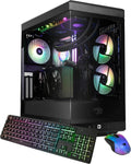 iBUYPOWER Y40 PRO Black Gaming PC Desktop Computer AMD Ryzen 9 7900X CPU  NVIDIA GeForce RTX 5070Ti 16GB GPU  32GB DDR5 RGB 5200MHz RAM  2TB NVMe SSD  Windows 11 Home  Keyboard  Mouse - Y40BA9N57T01