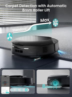 Lefant LiDAR Robot Vacuum and Mop, 18000Pa Suction, PSD 2.0 Obstacle Avoidance, All-in-One Robot Vacuum 120 Day Self-Emptying, Self Cleaning Roller Mop, Auto Drying, Supports 2.4G/5G WiFi, M5 Pro