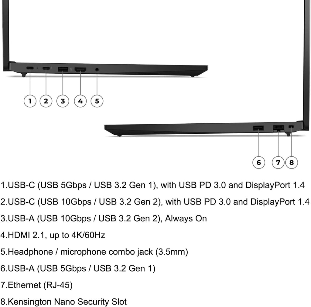 Lenovo ThinkPad E16 G2 Business Laptop Computer  16" FHD+  AMD 8-Core Ryzen 7 7735HS (Beat i7-1360P)  16GB DDR5 RAM  1TB PCIe SSD  WiFi 6E  Fingerprint Reader  Backlit Keyboard  Windows 11 Pro