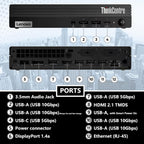 Lenovo ThinkCentre Tiny M70q Gen 5 Intel 10-Core i5-14400T (Beat i7-13700T)  16GB DDR5 RAM  512GB NVMe  WiFi 6  Bluetooth  RJ-45  DP Port  HDMI  W11P  Business Desktop  3 Yr Wty