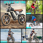 Electric Bike Q20, 2000W, 37Mph, 20" Fat Tires
