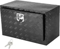 VEVOR Underbody Truck Box, 30"×14"×16" Pickup Storage Box, Heavy Duty Aluminum Diamond Plate Tool Box with Lock and Keys, Waterproof Trailer Storage Box with T-Handle Latch for Truck, Van, Trailer