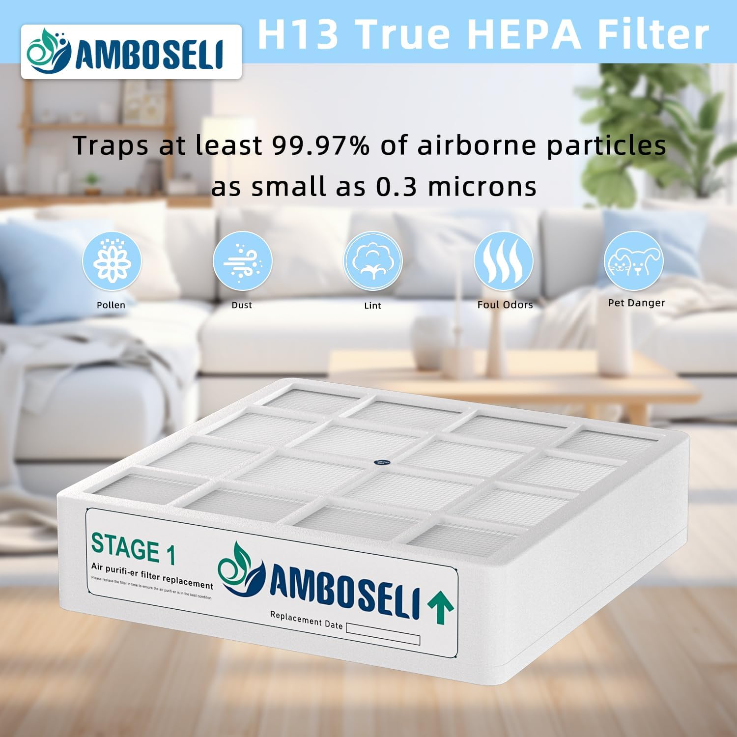 9 Pack Air filte-r Replacement Bundle Compatible with IQAir GC Series Air Purifie-r, True HEPA Replacement, and Activated Carbon Replacement