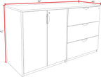 Regency Legacy Stand Up Side to Side Storage Cabinet/Lateral File- Mahogany