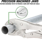 OEMTOOLS 23987 7-Piece Set Locking Pliers, Curved and Long Nose Vise Grips for Gripping and Clamping Tasks, Precision-Machined Vise Grip Jaws, Heat-Treated Alloy Steel, Includes EVA Tray