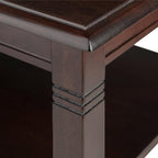 Winsome Nolan Coffee Table, Small Table with Shelf Storage, Practical and Elegant Living Room Decor, Stylish Furniture Essentials for New Homes, Apartments
