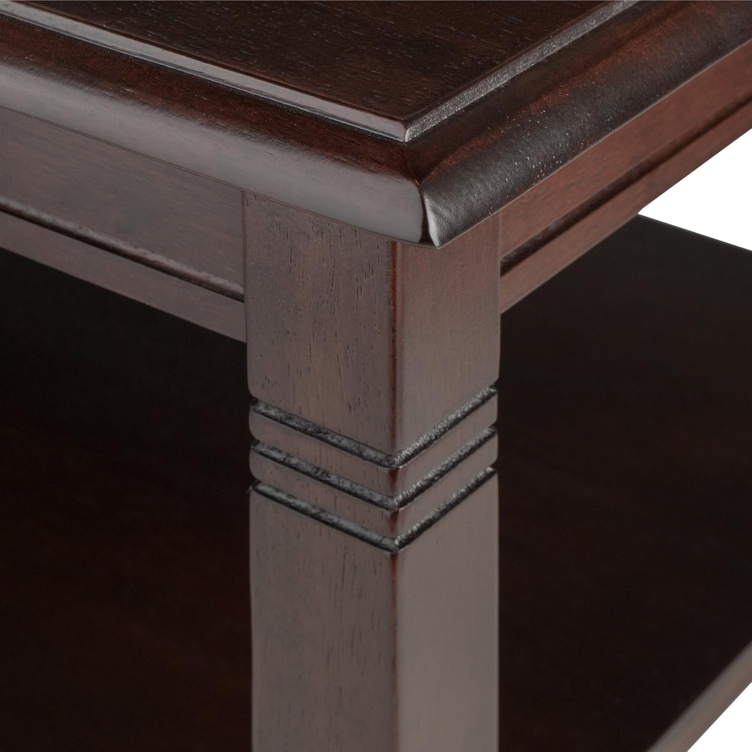 Winsome Nolan Coffee Table, Small Table with Shelf Storage, Practical and Elegant Living Room Decor, Stylish Furniture Essentials for New Homes, Apartments