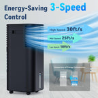 Windowless Air Conditioner Portable 1800CFM w/4 Modes&3 Speeds, 15H Timer&20 FT Remote, 3 Gal Tank for 24H Cooling Swamp Cooler, 4Ice Packs, 120° Swing Evaporative Air Cooler No Hose for Room