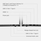 Dell 16 Laptop DC16250-16.0-inch 16:10 FHD+ Touch Display  Intel Core 5 120U Processor  16GB DDR5 RAM  512GB SSD  Intel Graphics  Windows 11 Home  1 Year Basic Onsite Service - Carbon Black