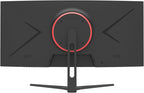 CRUA 30Inch Ultrawide Curved Monitor  21:9 FHD(2560x1080P) VA Computer Monitor  120% sRGB 100HZ 1500R PC Monitors Support FreeSync  Wall-Mounted  with HDMI/DP Display Port-Black