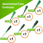 WAGO 210 Series 6pc Operating Tool Assortment Pack | Terminal Screwdriver Set | Partially Insulated Shaft | Includes (210-719), (210-720), (210-721), (210-648), (210-657), (210-658) | Terminal Block
