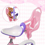 XJD Girls Bike for Toddlers 3-9 Years Old Kids, 12 14 16 Inch Kids Bike with Training Wheels, Streamers, Basket and Doll Seat