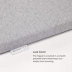 Tuft & Needle Mattress Topper, King Size, 2 inches of our Breathable, Supportive Adaptive Foam, Luxe Gray Cover, CertiPUR-US and Greenguard Gold Certified