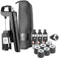 Coravin Timeless Six Plus Wine Preservation System - By-the-Glass Wine Saver - With 3 Pure Argon Gas Capsules, 6 Screw Caps & Wine Aerator - Piano Black