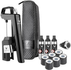 Coravin Timeless Six Plus Wine Preservation System - By-the-Glass Wine Saver - With 3 Pure Argon Gas Capsules, 6 Screw Caps & Wine Aerator - Piano Black