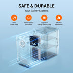 SUAVO Mini Fridge for Bedroom Skincare Fridge 6L/8 Cans Small Refrigerator Compact Refrigerator 110V AC/12V DC Portable Cooler and Warmer for Skin Care Cosmetic Beverages Drinks, Office Dorm and Car