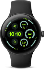 Google Pixel Watch 3 (45mm) 2024 Model - Android Smartwatch  Heart Rate Tracking  Fitbit Advanced Running  Fitness Insights  24-Hour Battery - Matte Black Aluminum Case - Obsidian Band - Wi-Fi