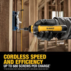 DEWALT Cordless Screwdriver, 4V USB Rechargeable Electric Screwdriver with 12 pcs Screwdriver Bit Set, LED Light, FLEXDRIVE Control, Compact, Ergonomic (DWHT66719)