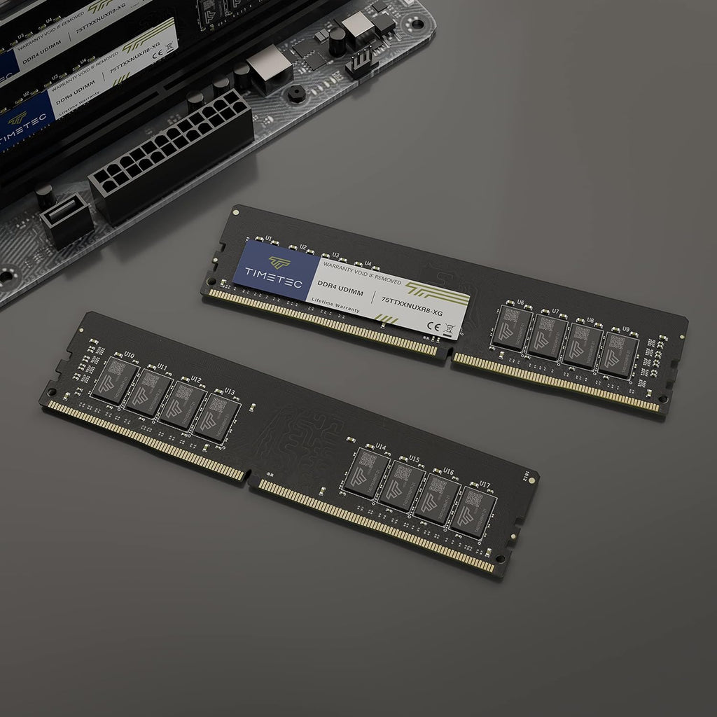 Timetec 16GB DDR4 3200MHz (PC4-3200AA) PC4-25600 UDIMM Desktop RAM – 288-Pin 1.2V CL22 Non-ECC Unbuffered DIMM Memory Module Upgrade