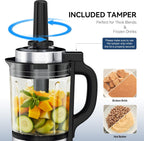 Glass Blenders for Kitchen with Tamper, Blender for Smoothies, Professional Blenders 1500W Motor, 9 Adjustable Speeds, 14 Preset Programs, High-Speed Heating Blender for Nut Milk, Soups, Sauces & More