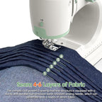 StitchMaster Pro:Ballet on twin needles.Sewing machine,sewing machine for beginners,Double needle and double thread,16 kinds of stitches.Sewing machine for Household,sewing machine for adults.white