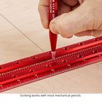 Woodpeckers T Square, 24 Inch, Precision Woodworking T-Square Ruler, Built-in Edge Support, Scribing & Shelf Pin Guides, Rack-It Mount, Made in USA