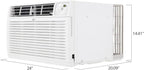 LG 10,000 BTU Through the Wall Air Conditioner, 115V, Cools up to 440 Sq. Ft. for Bedroom, Living Room, Apartment, with Remote, 3 Cool & Fan Speeds, Wall AC Unit, White