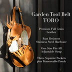 Leather Garden Tool Belt - Gardening gifts for women- Utility belt - Garden Tools Organizer Holster Pouch -Gift for Gardeners and Florists