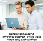 HP 14" Moonlight Blue Laptop with Office 365  AMD CPU  4GB DDR5 On-Board RAM  1.1TB Storage (128GB SSD and 1TB OneDrive)  HD Display  Windows 11  Energy-Efficient & Quiet Performance