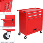 TUFFIOM 8-Drawer Rolling Tool Chest, Tool Storage Cabinet w/Lockable Wheels, Detachable Top, Drawers & Side Hooks, Mechanic Tool Organizer Box for Garage Warehouse Repair Shop