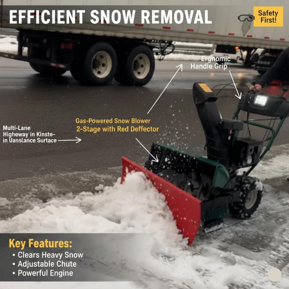 Throwerblade Snowplow Kit with (Blade  and Hardware Included) – Heavy-Duty Snow Plow Blade - Quick & Efficient Snow Removal - Snow Plow Attachment for Snowblowers- 22 to 32-inch 2-Stage and 3 Stage