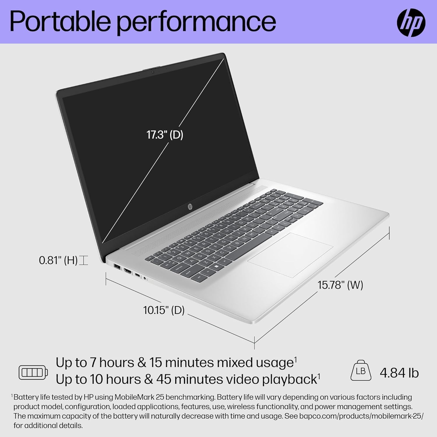 HP 17 Laptop w/Bluetooth Mouse (17.3" HD+ Touchscreen  Intel 10-Core i7 150U (> Ultra 5 125U)  16GB RAM  1TB SSD) for Business  Home  Students  Narrow Bezel  Webcam  Fast Charge  Wi-Fi 6  Win 11 Home