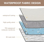 Waterproof Couch Covers for 4 Cushion, Non Slip Cat-Scratch Resistant Sofa Couch Covers for Dogs, L Shape Sectional Protectors Slipcovers, Large Furniture Covers for Pets, 91" x 150", Ivory