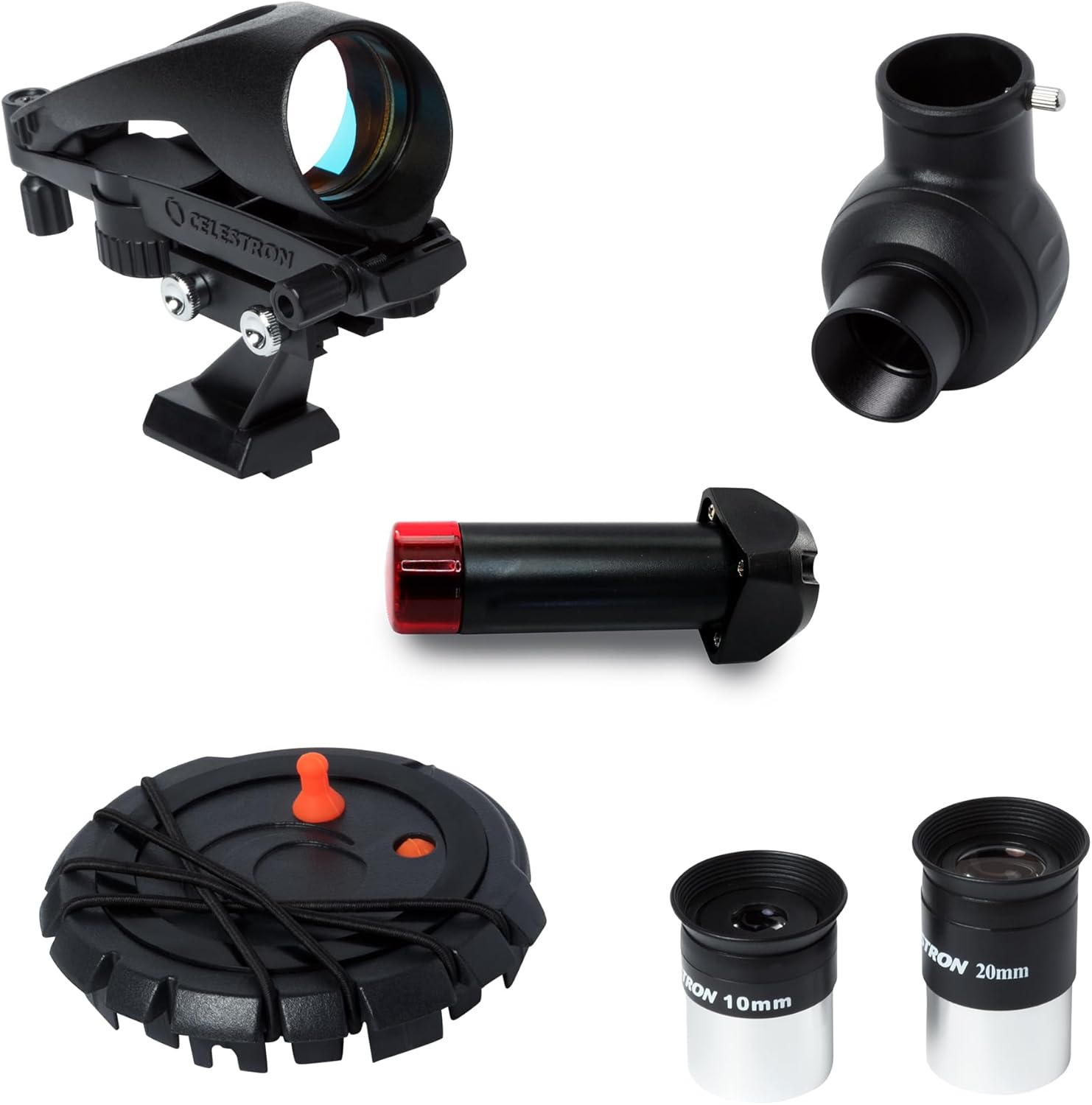 Celestron Inspire 100AZ Refractor Telescope with Built-in Smartphone Adapter  Blue
