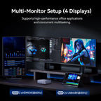 GEEKOM GT1 Mega AI Mini PC  with Intel 14th Gen Core Ultra 9 185H | 32GB DDR5 1TB NVMe SSD | Intel Arc Graphics | Dual 2.5G LAN & WiFi 7 | 8K Quad Display | Windows 11 Pro | 3-Year Warranty | SD Solt