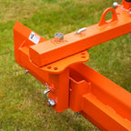 72" 6-Way Adjustable Tractor Rear Blade 3-Point Hitch Attachment- 25.6" Offset & ±45° Angle  Cat.1 20-45HP  RB72S