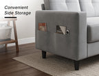 Txtin's Loveseat Sofa 53" Small Couches for Small Spaces 2 Seater Mini Couch for Bedroom Comfy Modern Love Seat for Apartment Office Living Room - Light Grey