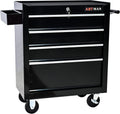 4-Drawer Rolling Toolbox Cabinet, Large Capacity Metal Toolbox with Wheels and Key Lock, Rolling Toolbox Organizer Toolbox, Heavy-Duty Industrial Service cart Storage Organizer